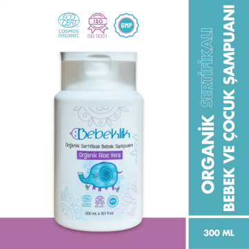 Organik Sertifikalı Aloe Vera Bebek ve Çocuk Şampuanı 300 ml
