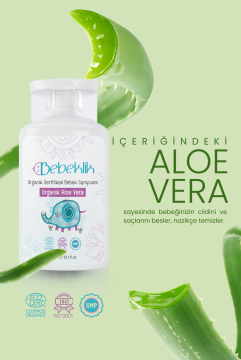 Organik Sertifikalı Aloe Vera Bebek ve Çocuk Şampuanı 300 ml