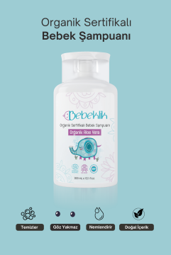Organik Sertifikalı Aloe Vera Bebek ve Çocuk Şampuanı 300 ml