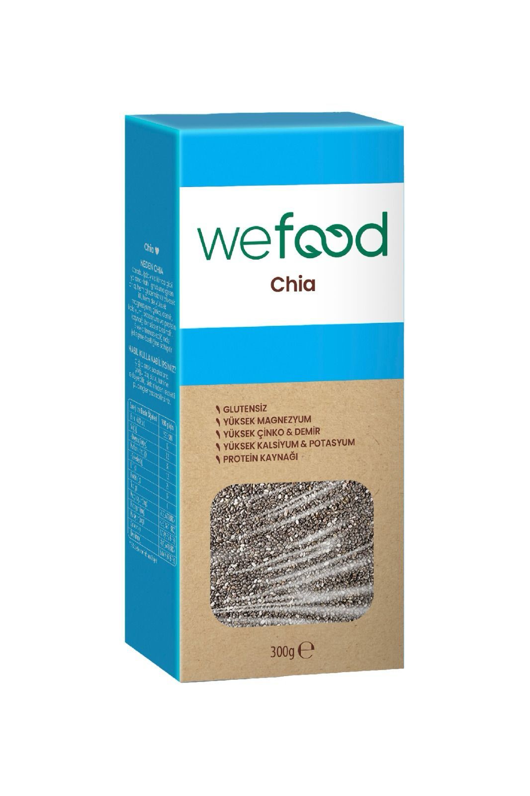 WEFOOD SİYAH CHİA ( GLUTENSİZ ) 300 GR.