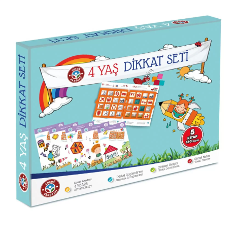 Çocuk Akademi 4 yaş dikkat seti