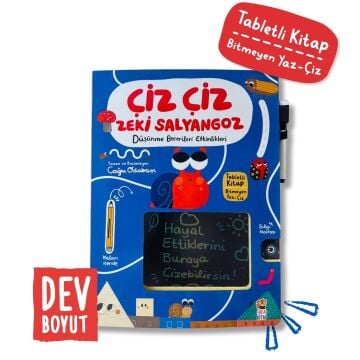SİNCAP KİTAP ÇİZ ÇİZ ZEKİ SALYANGOZ DÜŞÜNME BECERİLERİ ETKİNLİKLERİ