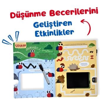 SİNCAP KİTAP ÇİZ ÇİZ ZEKİ SALYANGOZ DÜŞÜNME BECERİLERİ ETKİNLİKLERİ