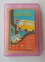 Kutulu Puzzle Kart - Taşıtlar