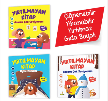 Yırtılmayan Kitap Serisi (Çiğnenebilir, Yıkanabilir, Yırtılmaz, Gıda Boyalı) – Ceviz