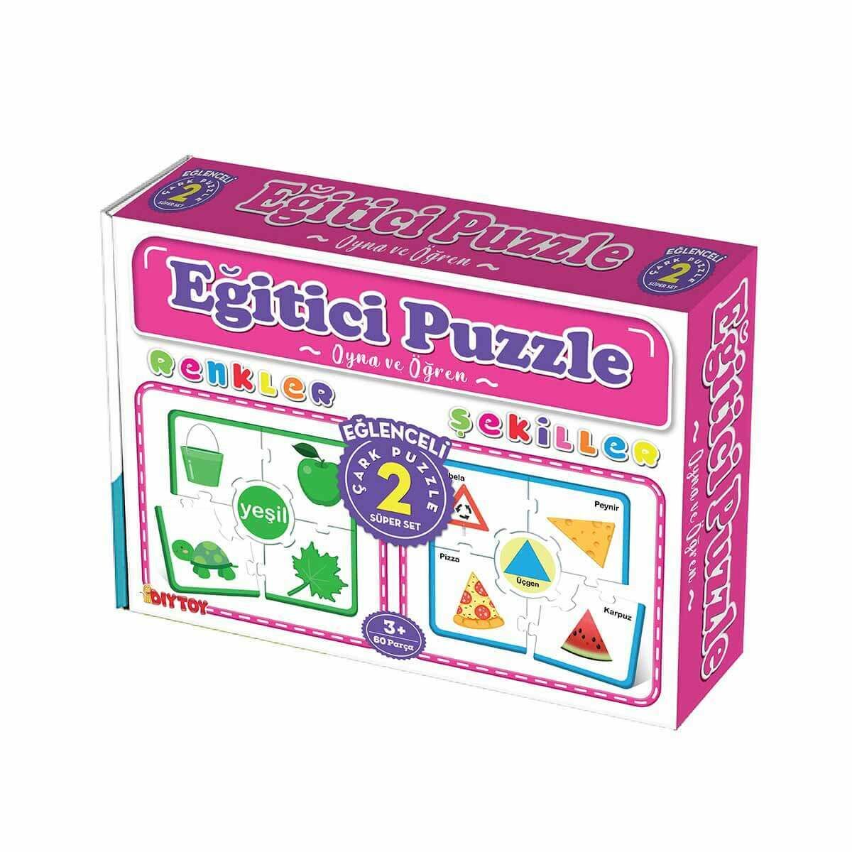 Diytoy Eğitici Çark Puzzle - Renkler Ve Şekiller