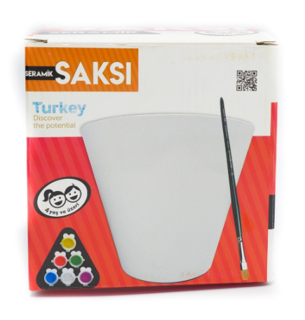 Kumtoys Seramik Boyama Seti Saksı