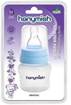 HANYMISH MİNİ BİBERON 60 ML MAVİ