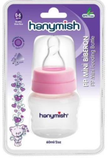 MİNİ BİBERON 60 ML PEMBE