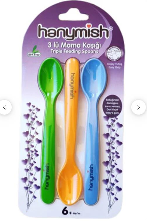 HANYMİSH 3LÜ MAMA KAŞIĞI MAVİ