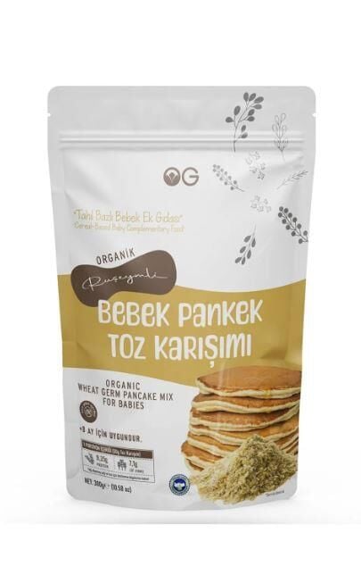 OG NATURAL ORGANİK RUŞEYMLİ BEBEK PANKEK TOZ KARIŞIMI 300 G