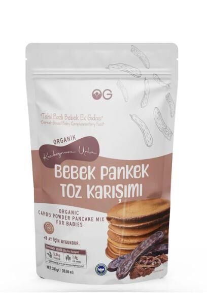 OG NATURAL ORGANİK KEÇİBOYNUZU UNLU BEBEK PANKEK TOZ KARIŞIMI 300 G