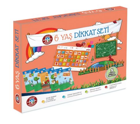 Çocuk Akademi 6 Yaş Dikkat Seti
