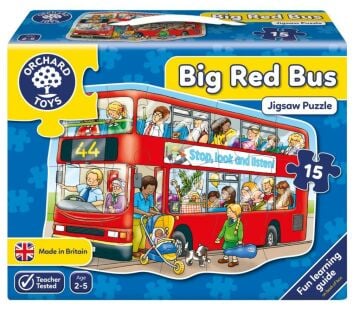 Orchard Toys Big Red Bus 2-5 Yaş Puzzle