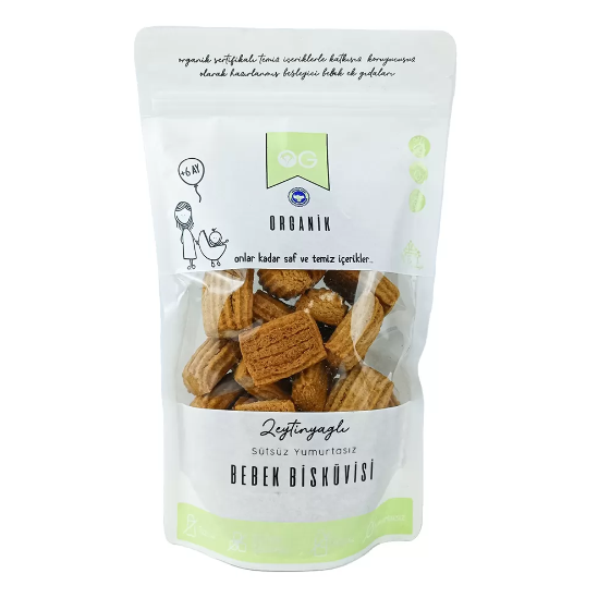 Organik Bebek Bisküvisi 300 Gr +6 Ay