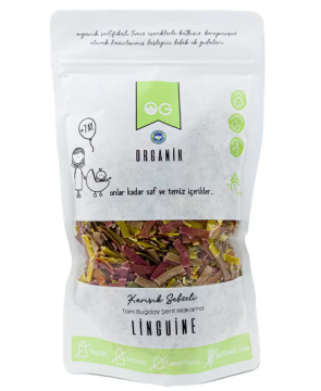 Og Organik Karışık Sebzeli Tam Buğday Linguine 200 Gr