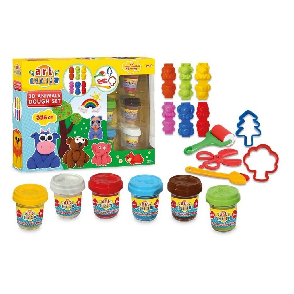 Üç Boyutlu Hayvanlar Hamur Set