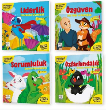 YÜKSELEN ZEKA DUYGU EĞİTİMİ EMOJİLİ MASALLAR SERİSİ 4 LÜ SET KİTAP