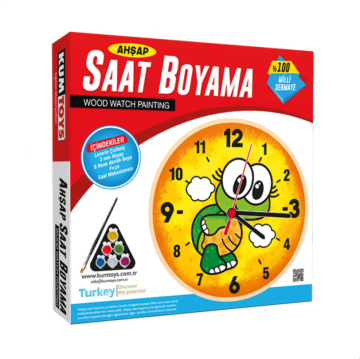 Kumtoys Ahşap Saat Boyama
