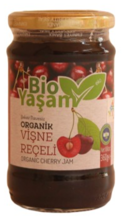 Bioyaşam Organik Vişne Reçeli 360 Gr