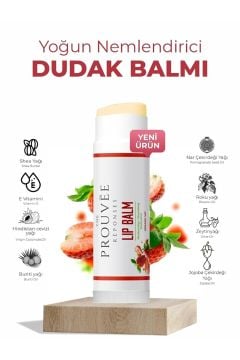 The Prouvee Reponses Çilek Aromalı Organik Içerikli Dudak Bakım Kremi 5ml - Strawberry Lip Balm 5ml