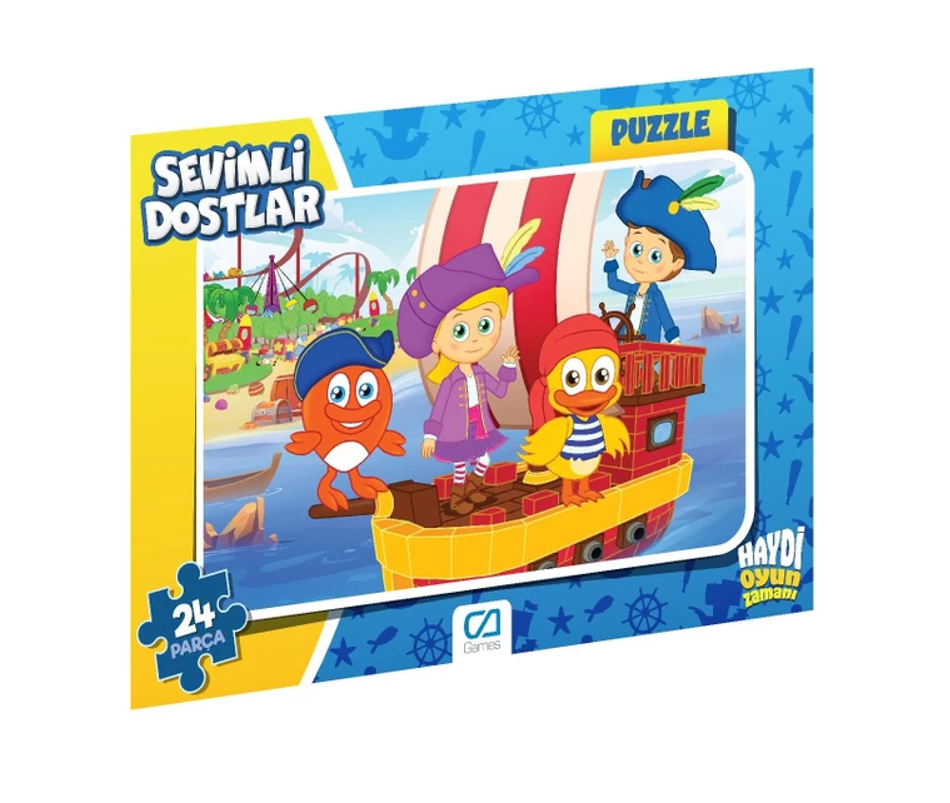 CA Games 24 Parça Sevimli Dostlar Frame Puzzle - 2