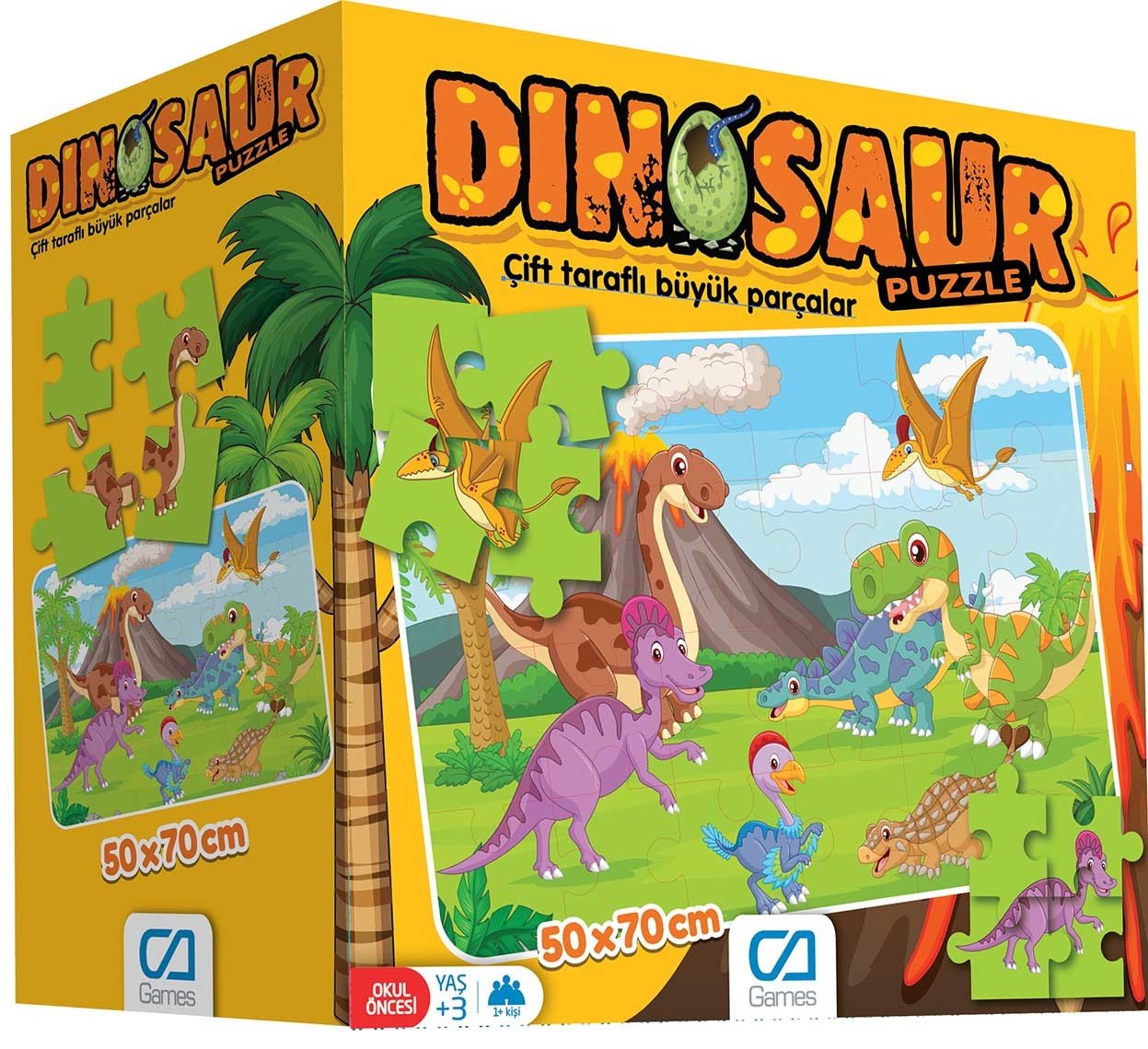 CA Games 24 Parça Dinozor Yer Puzzle