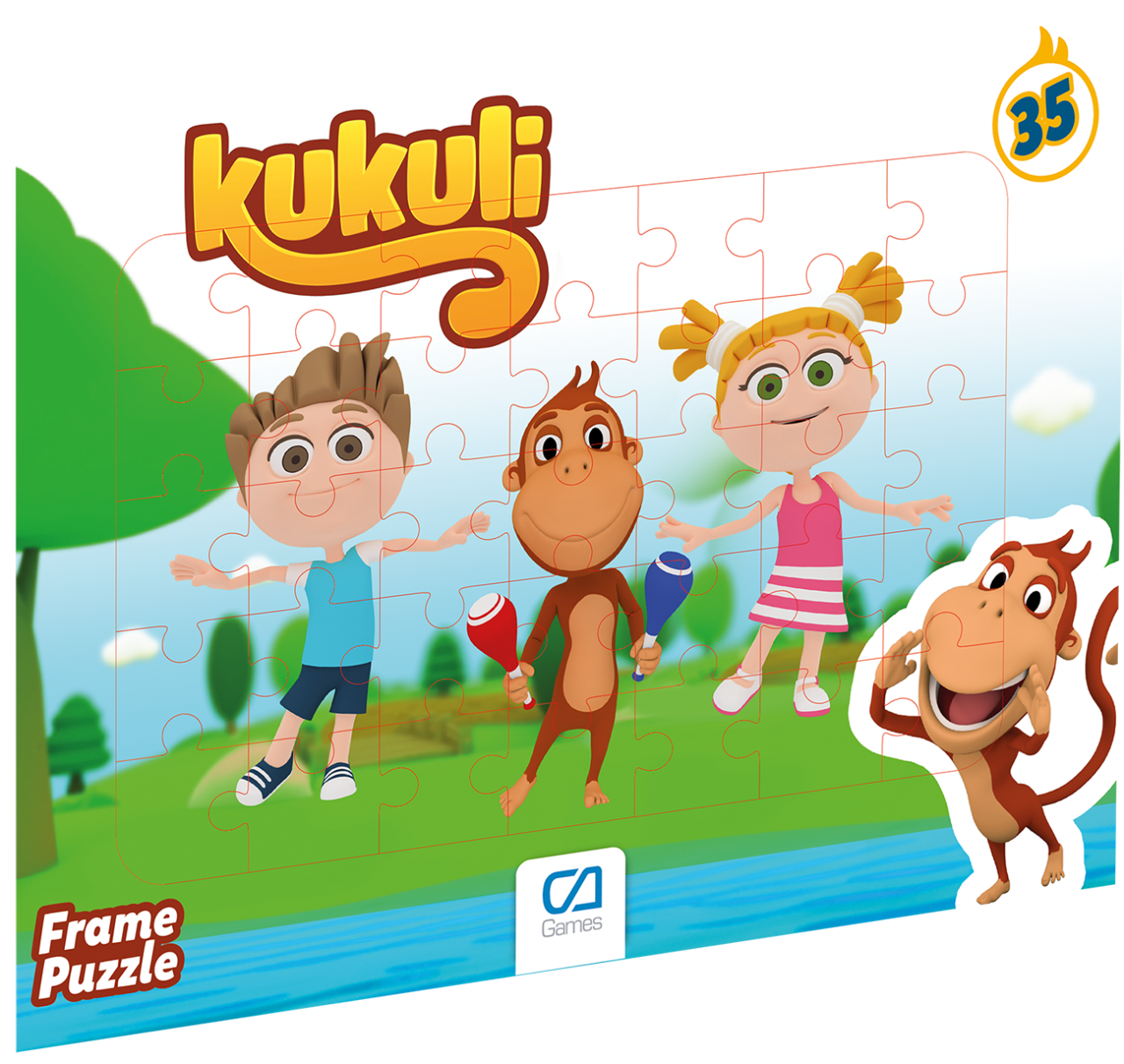 CA Games 35 Parça Kukuli Frame Puzzle - 1