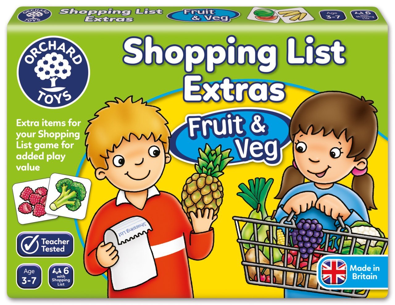 Shopping List Fruit & Veg 3-7 Yaş