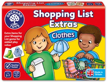 Shopping List Clothes 3-7 Yaş