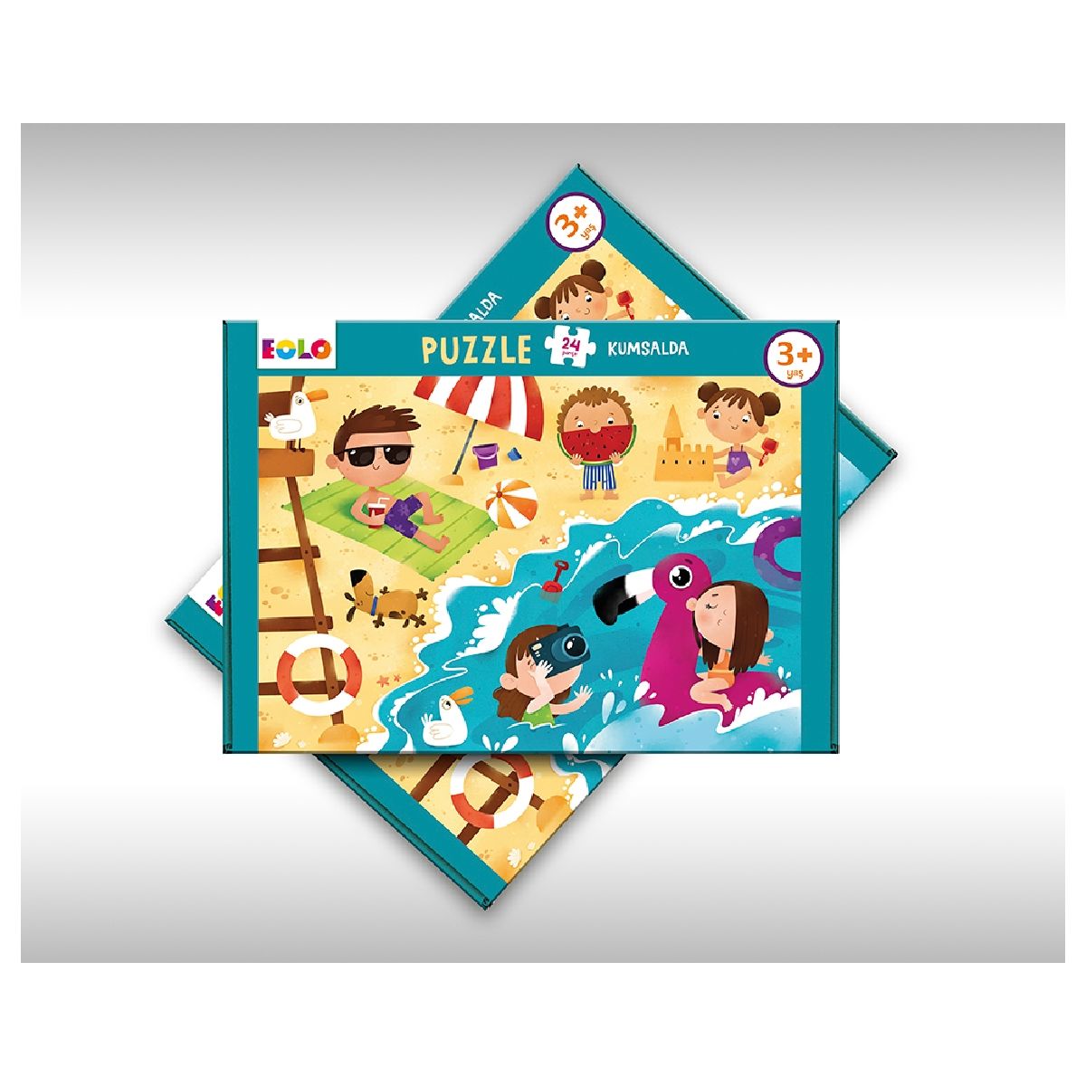 24 Parça Yer Puzzle - Kumsalda