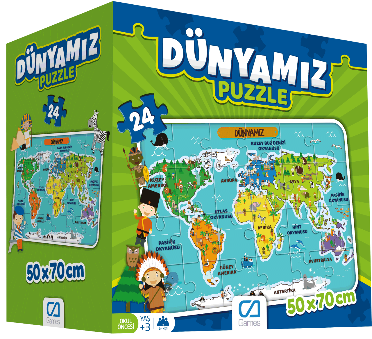 CA Games 24 Parça Dünyamız Yer Puzzle