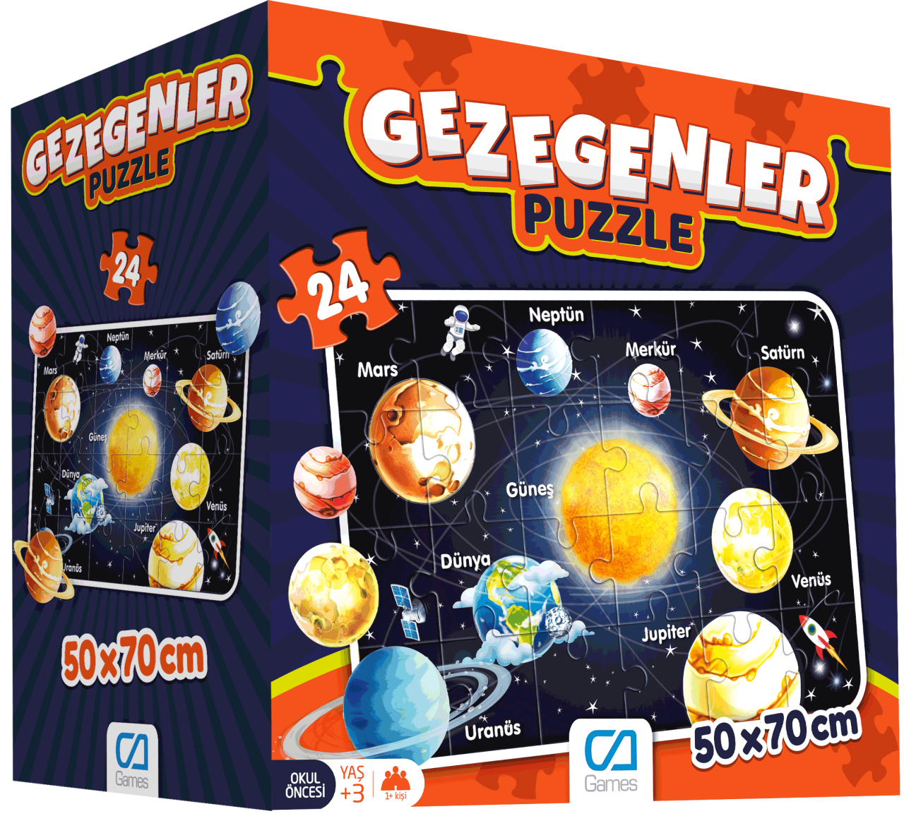 CA Games 24 Parça Gezegenler Yer Puzzle