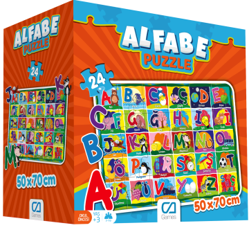 CA Games 24 Parça Alfabe Yer Puzzle