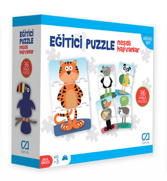 CA Games Eğitici Puzzle - Neşeli Hayvanlar