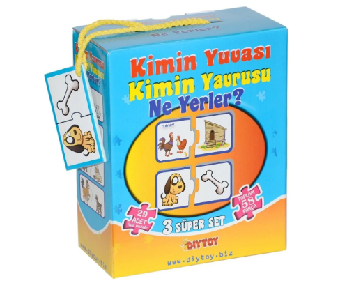 Dıytoy Kimin Yuvası Kutulu 2li Puzzle