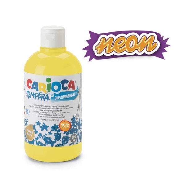 Guaj Boya (Süper Yıkanabilir) 500 ml Neon Sarı