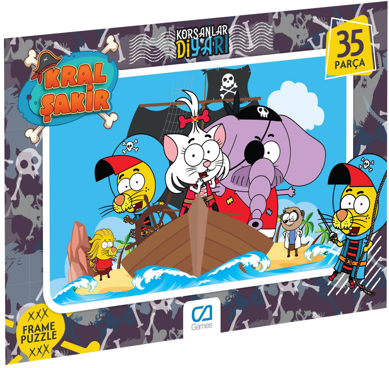 CA Games 35 Parça Kral Şakir Frame Puzzle - 1