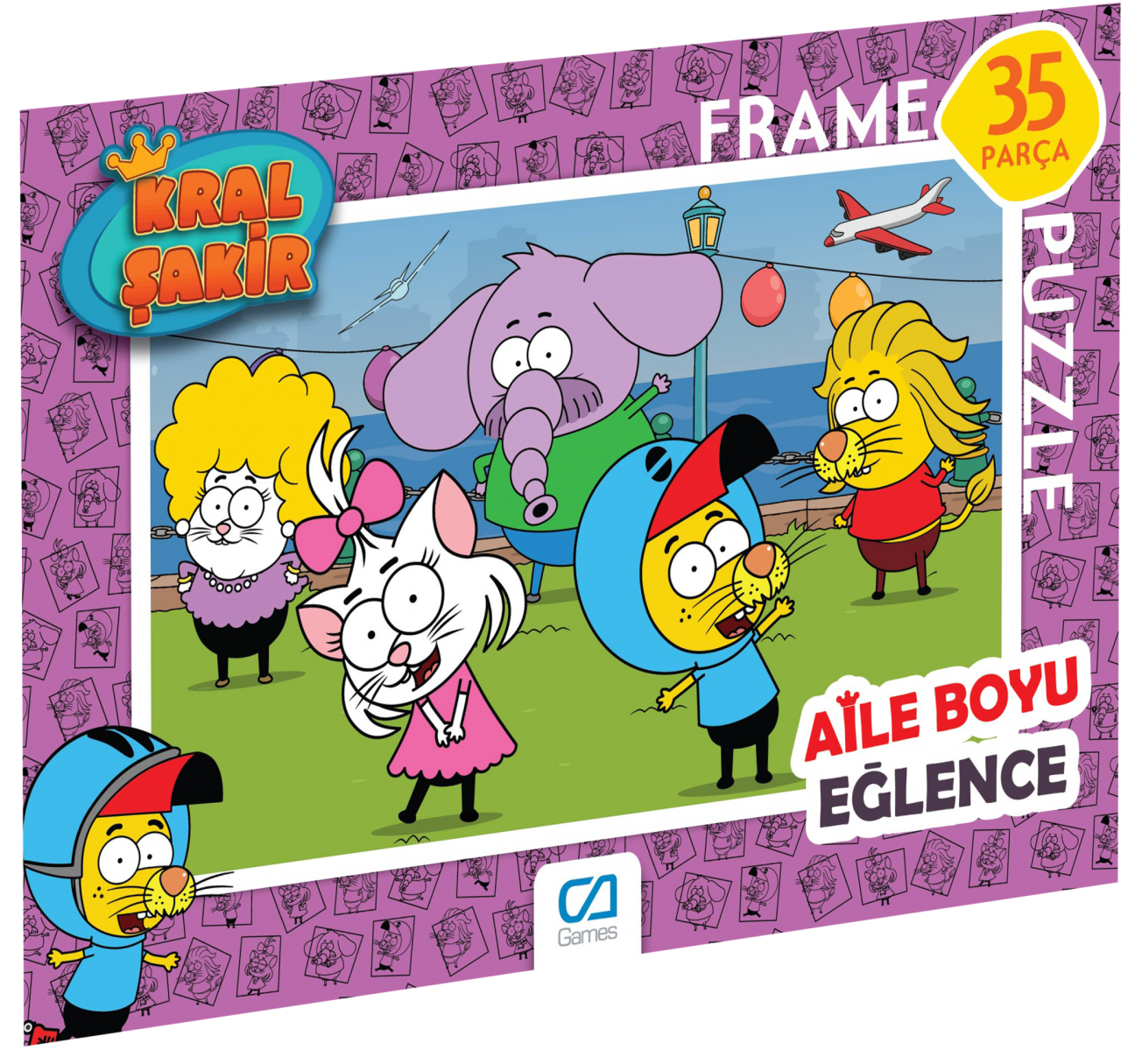 CA Games 35 Parça Kral Şakir Frame Puzzle - 2 BAHÇE