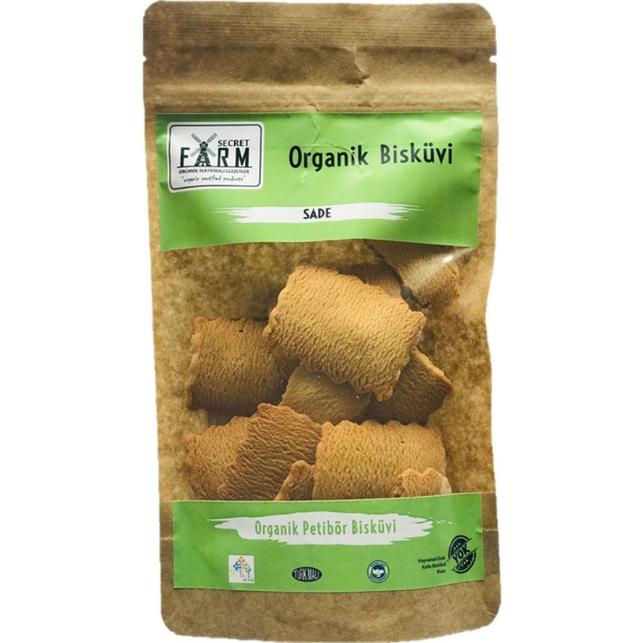 Secret Farm Organik Sade Petibör Bisküvi 100 gr