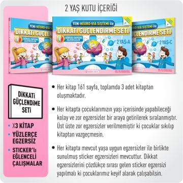 Adeda Dikkati Güçlendirme Seti - 2 Yaş
