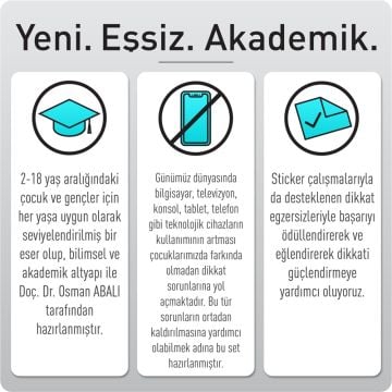 Adeda Dikkati Güçlendirme Seti - 4 Yaş
