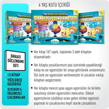 Adeda Dikkati Güçlendirme Seti - 4 Yaş