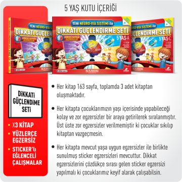 Adeda Dikkati Güçlendirme Seti - 5 Yaş
