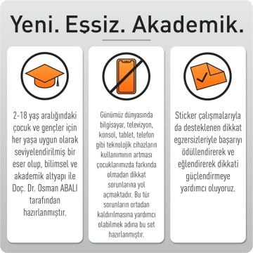 Adeda Dikkati Güçlendirme Seti - 6 Yaş