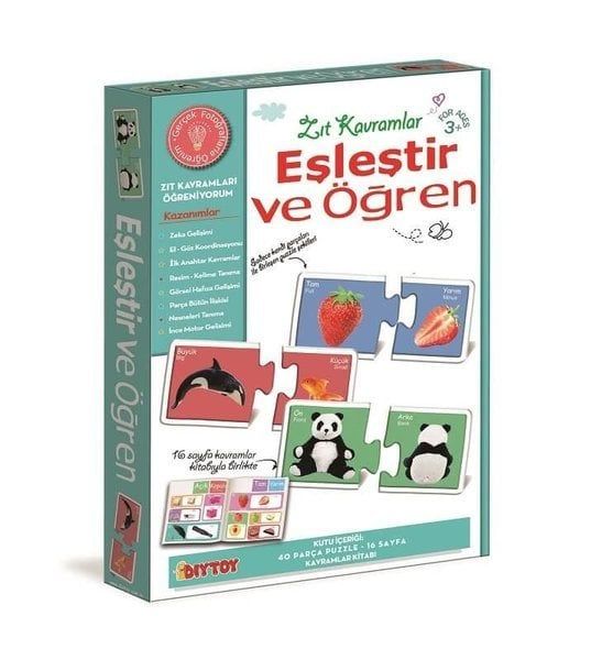 Diytoy Eşleştir Ve Öğren - Zıt Kavramlar