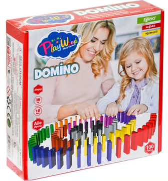Kutuda Ahşap Domino Oyunu