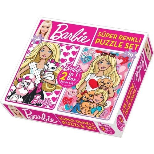 Barbie 2 İn 1 Puzzle Seti