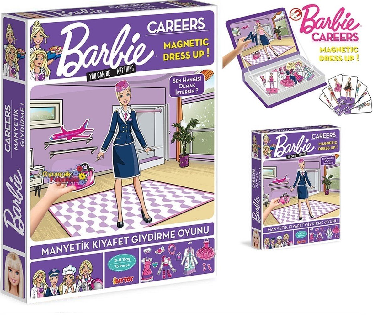 Barbie Careers Manyetik Giydirme Oyunu