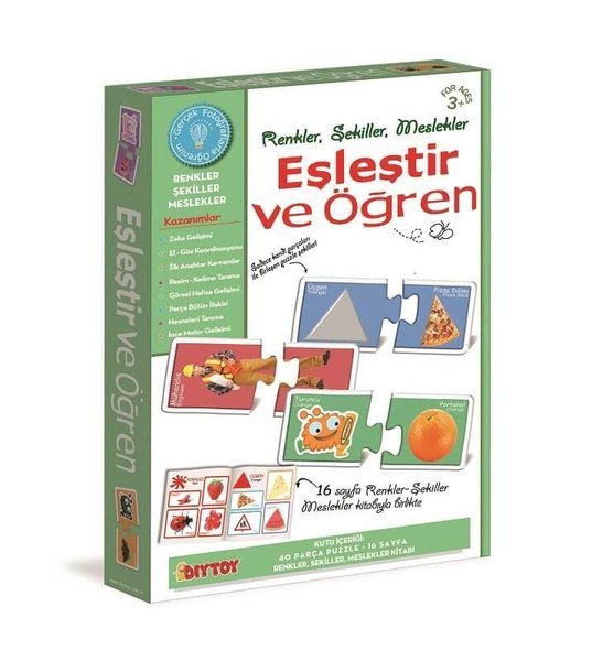 Eşleştir Ve Öğren - Meslekler, Renkler, Şekiller